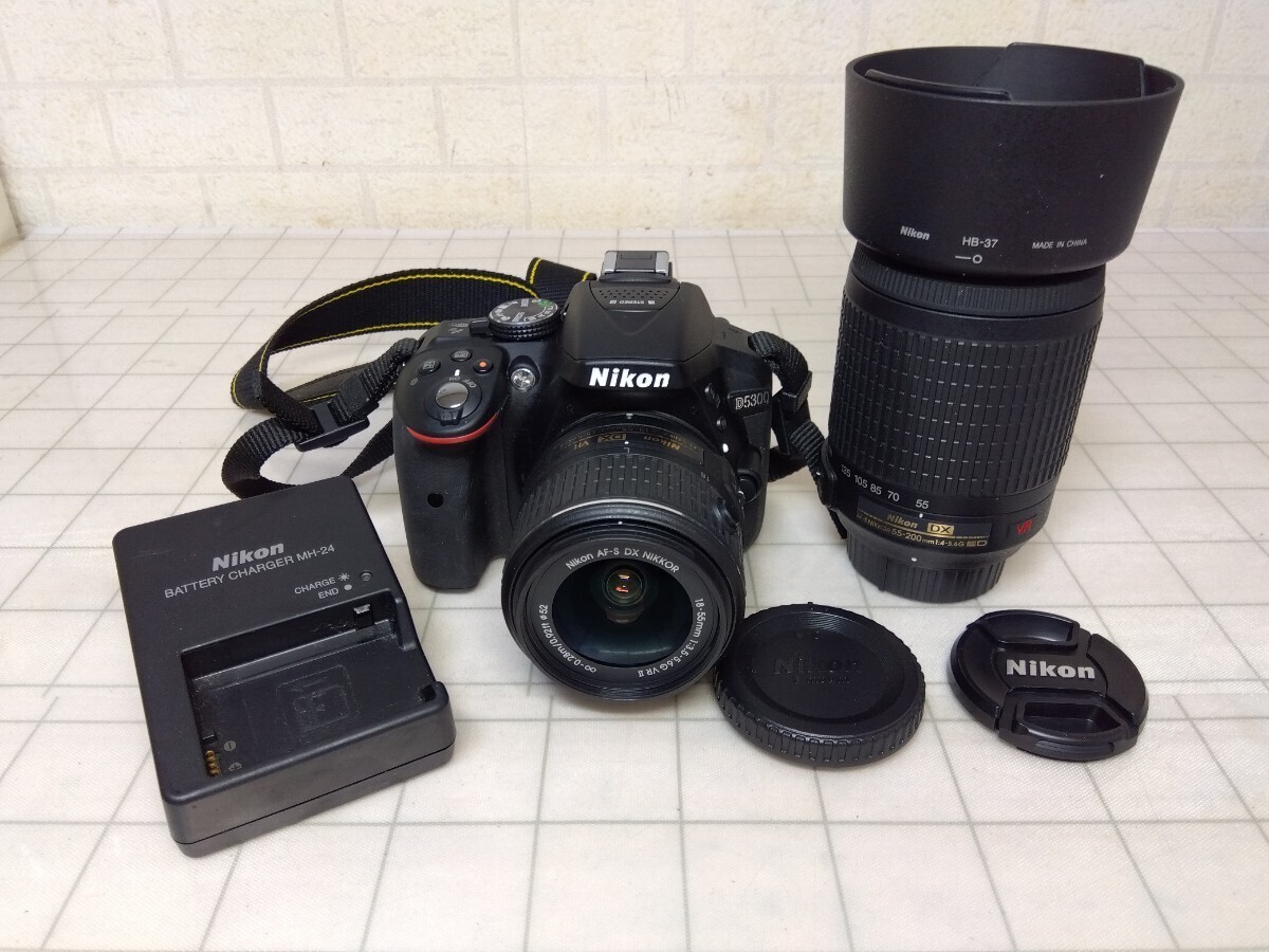 Mint] SC:38 Nikon D5300 With DX VR AF-S 18-55mm GⅡ, 55-200m