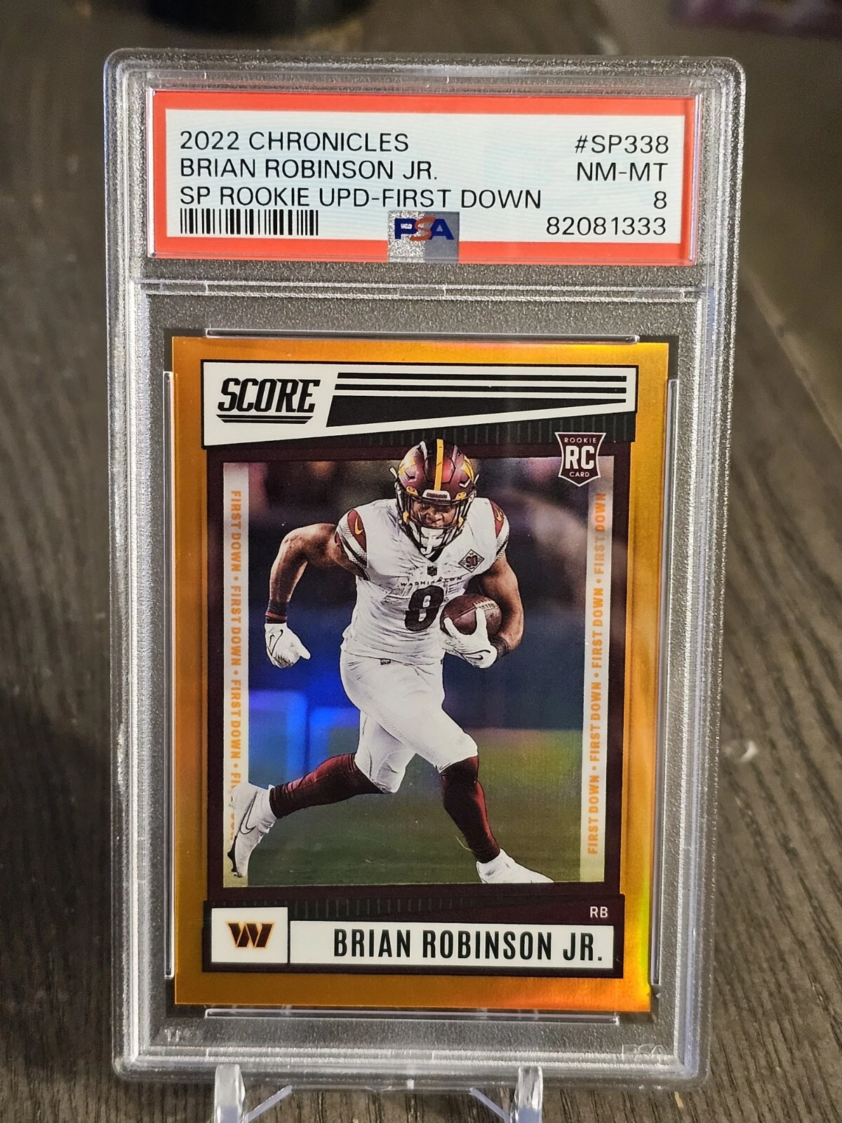 Brian Robinson Jr. Panini Chronicles Score Premium Rookies Update #SP338 First Down