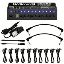 Guitar pedal power supply 10-way isolated pedal power output 9V/12V/18V PWR Sply