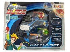 CRAZE BLADE XXL Battle Set 4er Blade Kreisel Metall Kampfkreisel inkl. Zubehör
