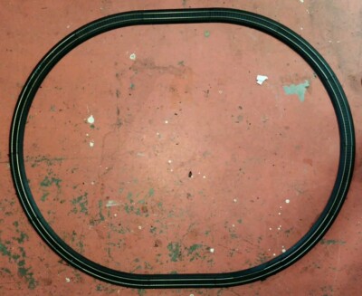 Life-Like Power-Loc HO Steel Track 36 x 45'' Oval, Used With One Rusty Curve