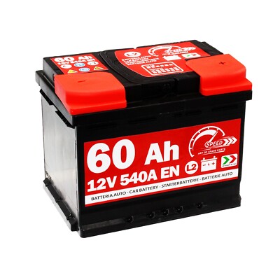 Batterie Starterbatterie Autobatterie Speed L260 12V 60Ah 540A