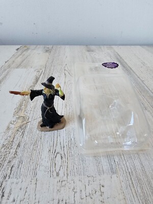 Vintage lemax witch cast spell Halloween people accessory decor