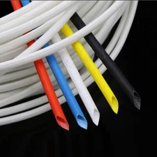 Φ1~25mm Silicone Fiberglass Sleeving Cable Wire HIGH TEMP Insulating Tube Sheath