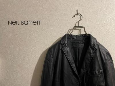 Neil Barrett Lamb Leather Tailored Jacket Black Women's Size XXS
