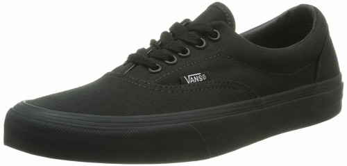 Vans U Era Black Canvas Unisex Skate Trainers Shoes | eBay