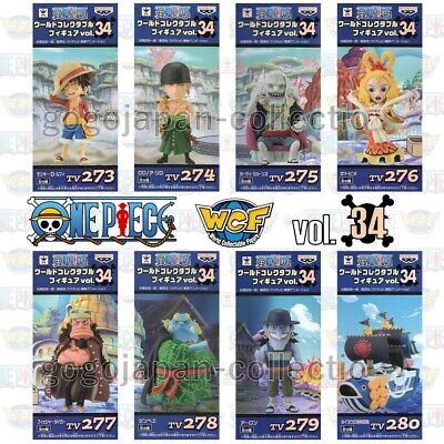 One Piece Wcf World Collectable Figure Vol 34 Fish Man Island Complete Set Ebay