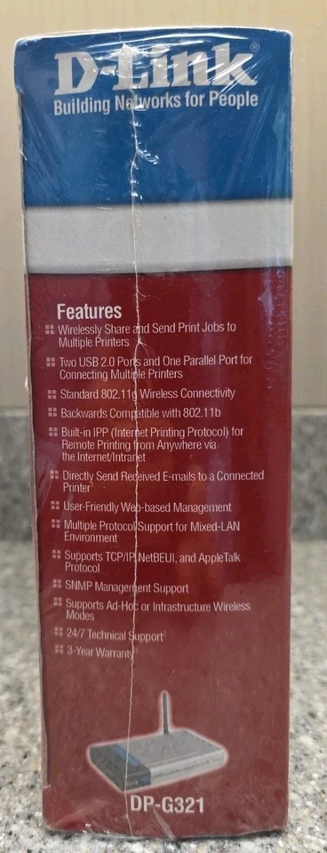 D-Link Wireless G Multi-Port Server DP-G321 2005 Sealed - Image 4 of 4