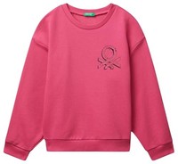 Benetton Shirt G/C 130 Cm Violett M/L Baumwolle Kinder T-Shirt