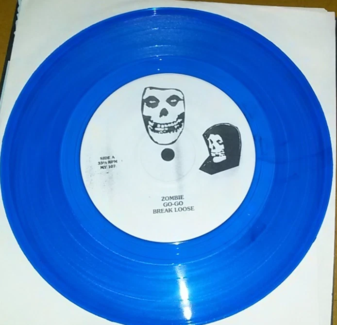Misfits – A Walk Among The Dead - 7" USA 1990 Blue Vinyl - Rare Punk Near Mint - Bild 4 von 4