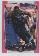 2014 Topps Chrome BCA Pink Refractor 294/399 Louis Nix III Louis Nix #153 1s7