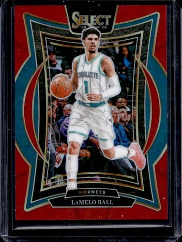 2024-25 Panini Select LaMelo Ball Concourse Red Prizm #/199 Hornets