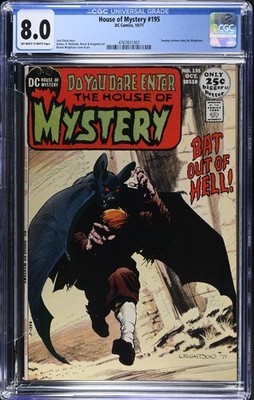 House of Mystery #195 - Bernie Wrightson Cover - 8.0 CGC Off-White/White Pages