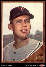 1962 Topps #166 Don Lee Normal Tint Twins COMMON VARIATION 7.5 - NM+