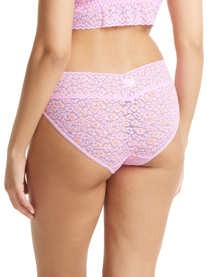 Hanky Panky ROSE PETAL/ORANGE BLOSSOM Leopard Low Rise Thong, US One Size - Image 2 of 2