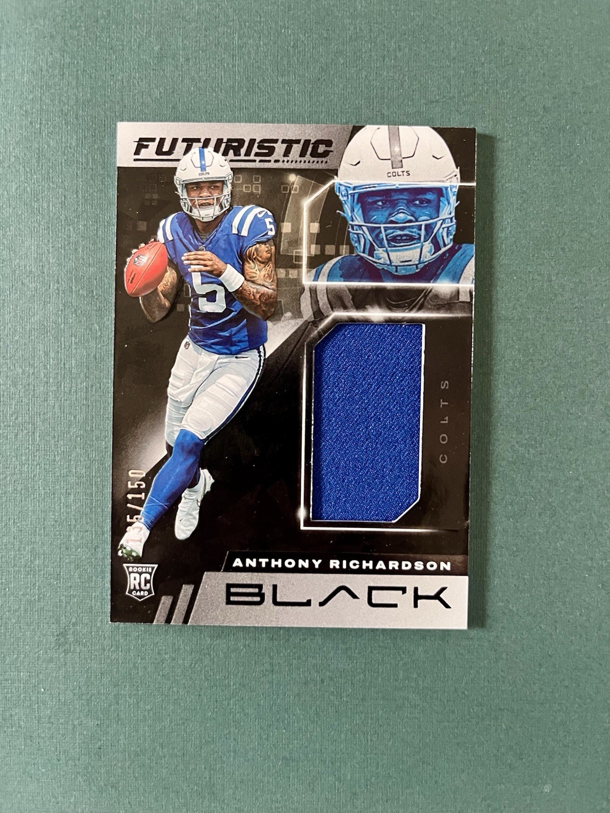 Panini Black 2023 Futuristic Anthony Richardson RC MEM Colts #FUT-2 /150