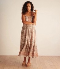 Spell And The Gypsy Dress Jasmine Maxi Size Large L / AU 12 /US 8 Cream Floral