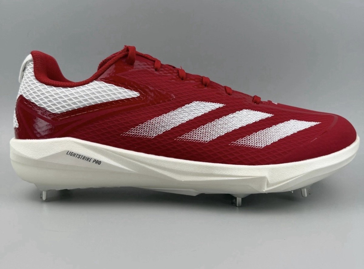 Adidas Adizero Electric Metal Baseball Cleats Men Size 12 Red