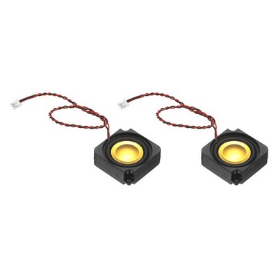 2 Pcs Black Gold 3W 4Ω Mini Speaker Full-Range Portable Micro Loudspeakers
