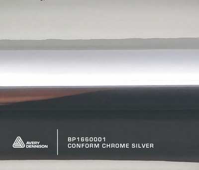 AVERY DENNISON SWF CONFORM CHROME SILVER SUPREME WRAP FOLIE / LIEFERUNG AM NÄCHSTEN TAG