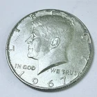 1967 Kennedy Half Dollar 40% Silver, Circulated Coin #7122