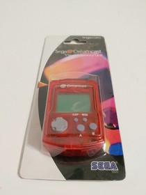 Official Sega Dreamcast Clear Red VMU Memory Card HKT-7000 New