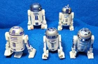 Lot Of 5 Star Wars R2D2 Action Figures 1993, 2004 (2), 2008 & 2010