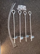 ShelterLogic 15in. Auger Anchor - 4 Pack with Hardware
