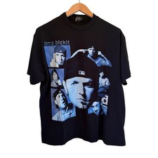 Vintage Limp Bizkit Fred Durst 2001 90s Metal Tour Band Size XL T-Shirt REPRINT