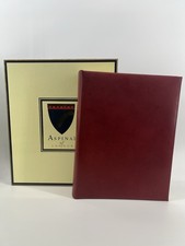 Leather Memory Album Handmade Aspinal of London Maroon Red 12" X 9.5  Uncommon