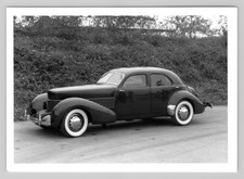 Photo 5x7 Classic Auto 1937 Cord Vintage Car White Wall Tires Black White Photo 5x7 Classic Auto 1937 Cord Vintage Car White Wall Tires Black White