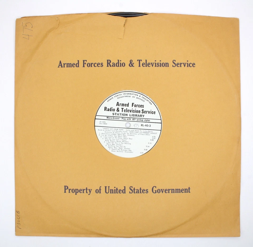 1967 AFRTS Doris Day Robert Goulet Annie Get Your Gun Armed Forces Transcription - Image 2 of 4