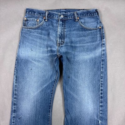 Levis 517 Jeans Mens 36x30 Blue Bootcut Western Denim Pant Faded Workwear Cowboy