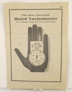 vintage 1920's Stitcht Hand Tachometer  S 7/6 manual