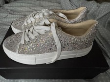 Betsey Johnson SB-Sidny Rhinestone Sneakers Size 6.5 New In Box