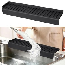 Sink Edge Protector with Suction Cup, 30" x 4", Silicone Sink Splash Guard fo...