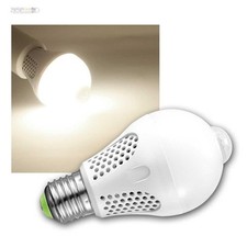 E27 LED Lampe 600lm mit Bewegungsmelder, 7W/230V, LED-Birne mit PIR integriert