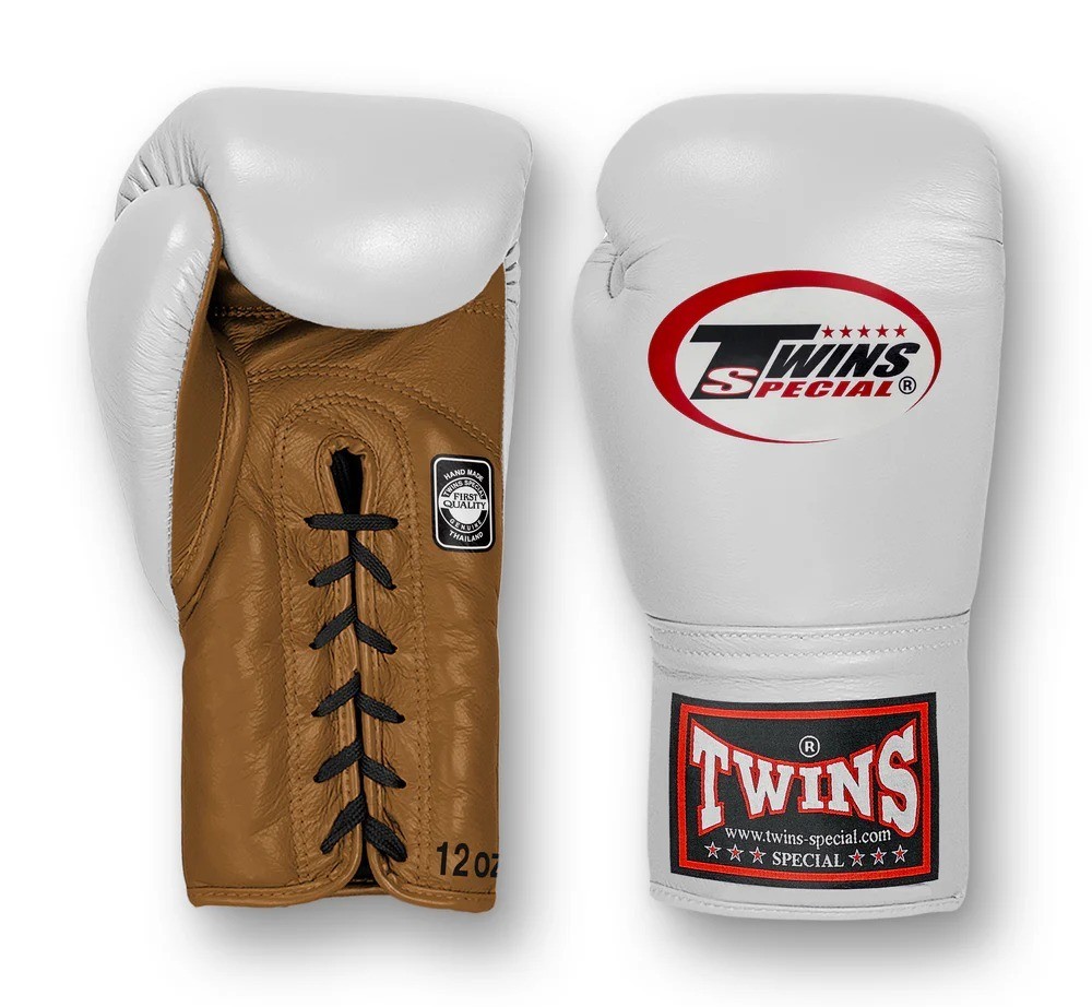 Twins Boxing Gloves lace up sparring training fight Gloves 8oz