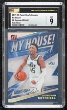 2019 Clearly Donruss My House Holo Silver 4/10 Donovan Mitchell CSG 9 Mint 2ct