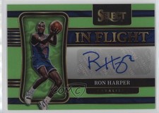2021-22 Select In Flight Signatures Neon Green Prizm 37/99 Ron Harper Auto 4f5