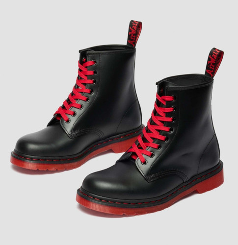 Dr. Martens Japan Exclusive 1460 Red Sole II 8-Eye Boots 43421001 BLACK