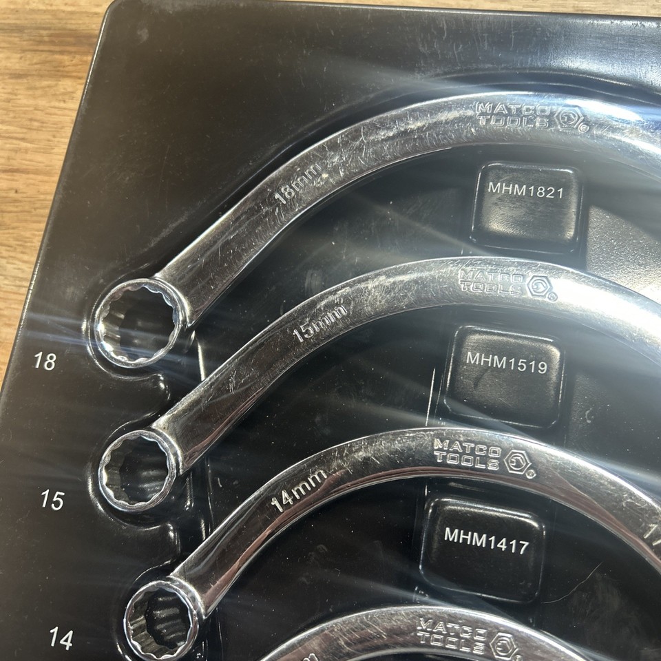 US PRO Tools 5pc Metric S Shaped Obstruction Spanner Wrench Set 2203 | UK