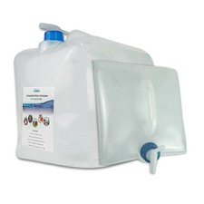 20L Collapsible Water Container BPA Free Camping Carrier Foldable w/ Tap 2 Pack