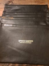  4 VINTAGE HAZEL LEATHER DOCUMENT PORTFOLIO BRIEF CASE BLACK EASY OPEN