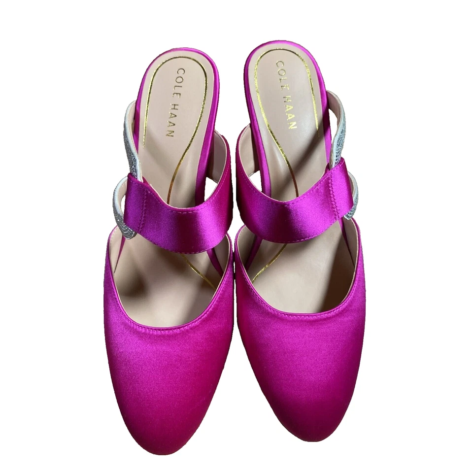 Cole Haan Gabbie Jewel Mule 80MM Rosa Fucsia 9.5 B Foto 2 de 4