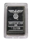 Eagle Iron Cross - 1oz . German Silver MIXED ALLOY Proof Bar In Capsule READ.
