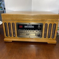 Vintage Oak Detrola KM837 Record Player CD Cassette Am/Fm radio Parts