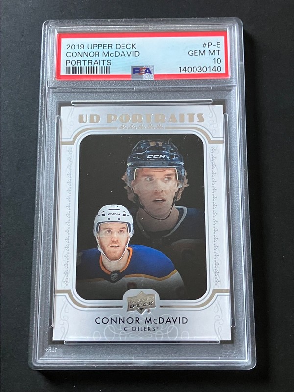 2019-20 Upper Deck Connor McDavid Portraits PSA 10