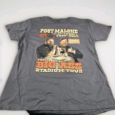 Post Malone Jelly Roll Big Ass Stadium Tour 2025 T Shirt Merch Dates Size Large