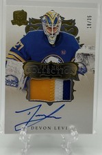 Devon Levi 2023-24 UD The Cup The NHL Collection RPA RC Patch Auto /35! Sabres